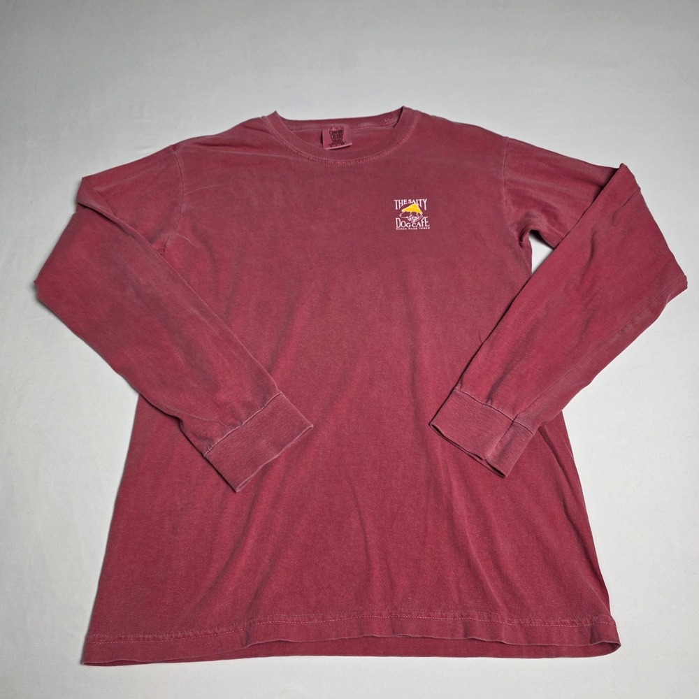 Salty Dog Cafe Hilton Head Comfort Colors Shirt Women S Red Long Sleeve Graphic